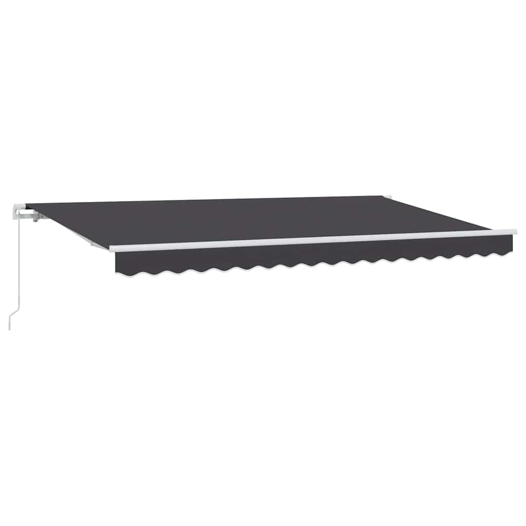 Skrovita tenda Antracit 350 x 200 cm tkanina
