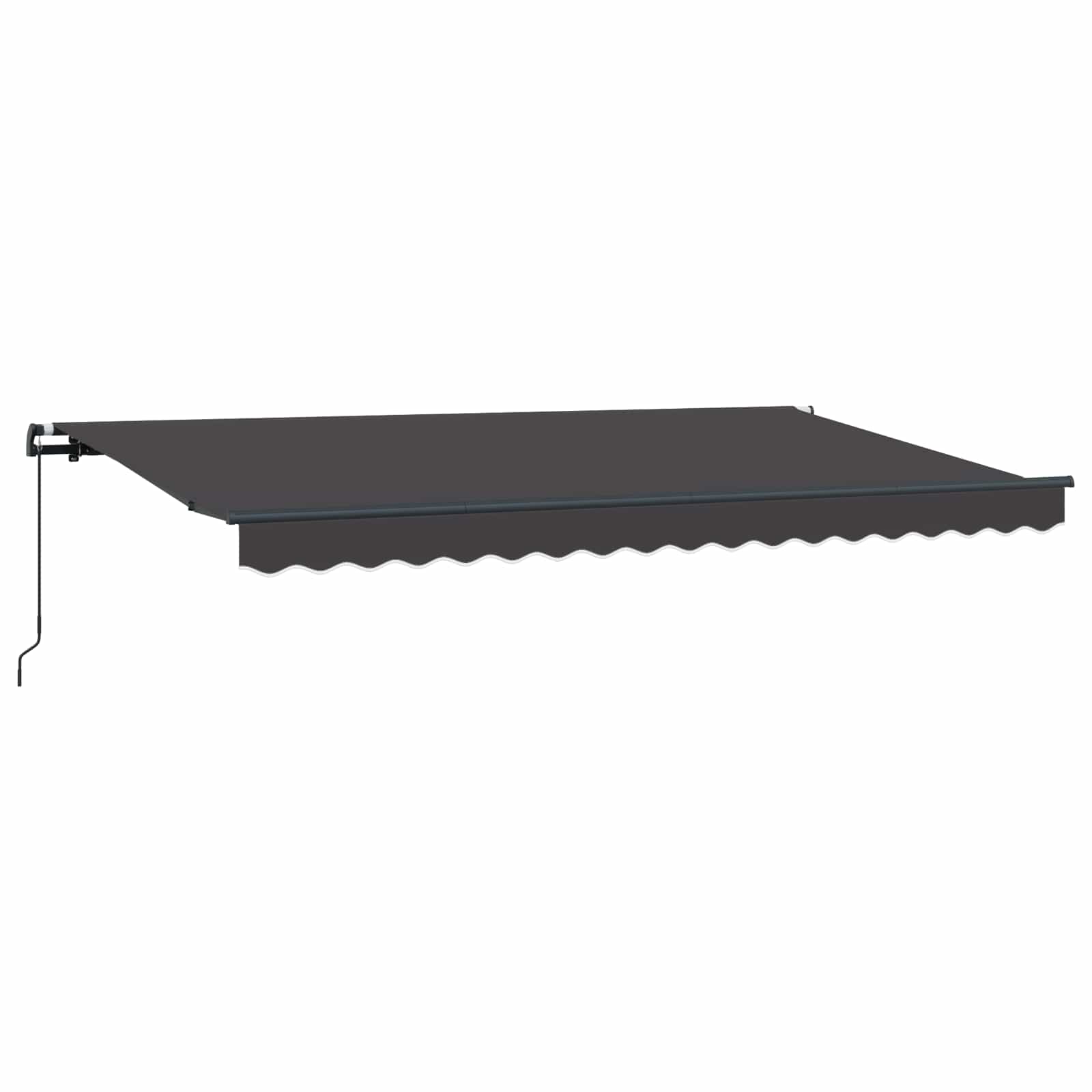 Skrovita tenda Antracit 350 x 200 cm tkanina