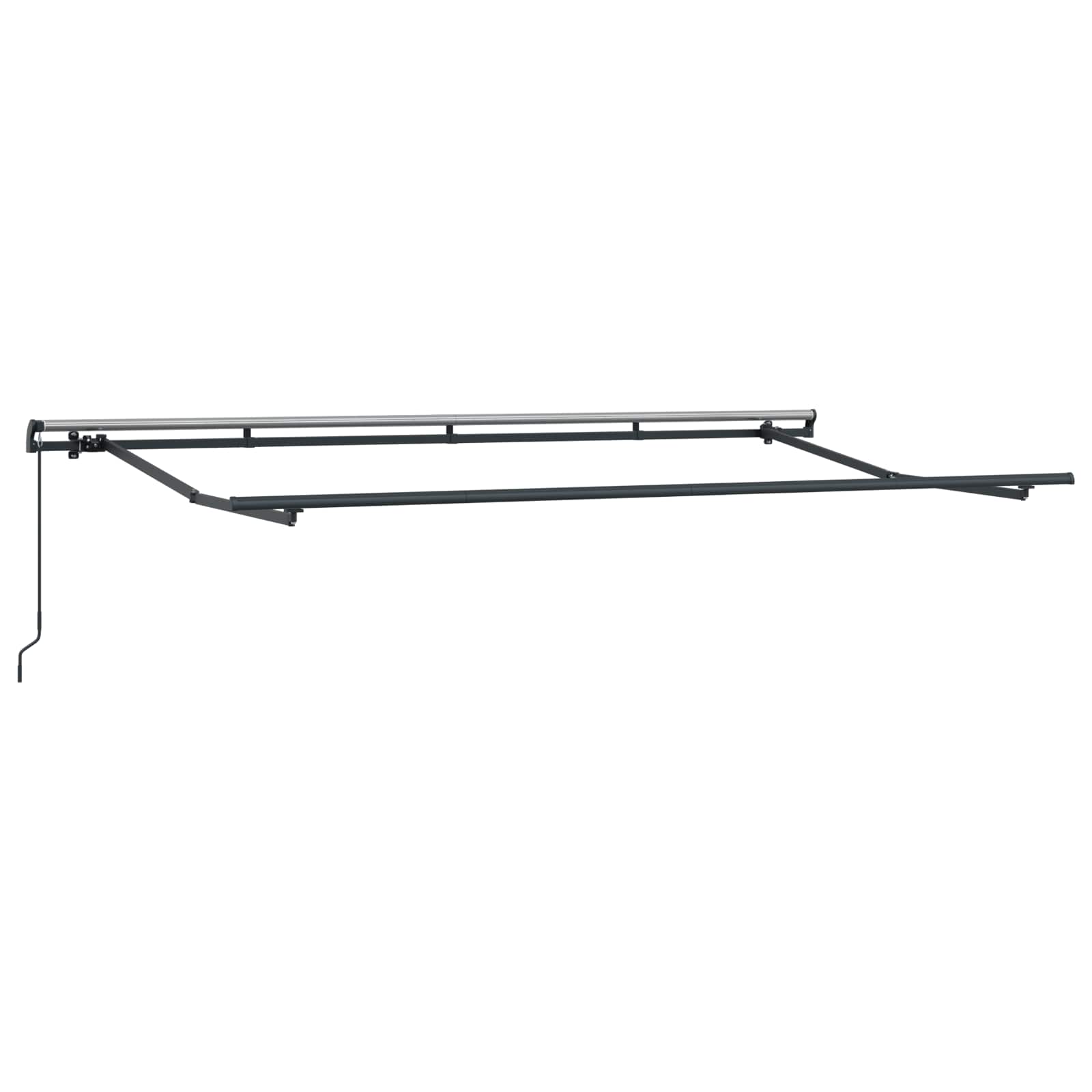 Skrovita tenda Antracit 350 x 200 cm tkanina