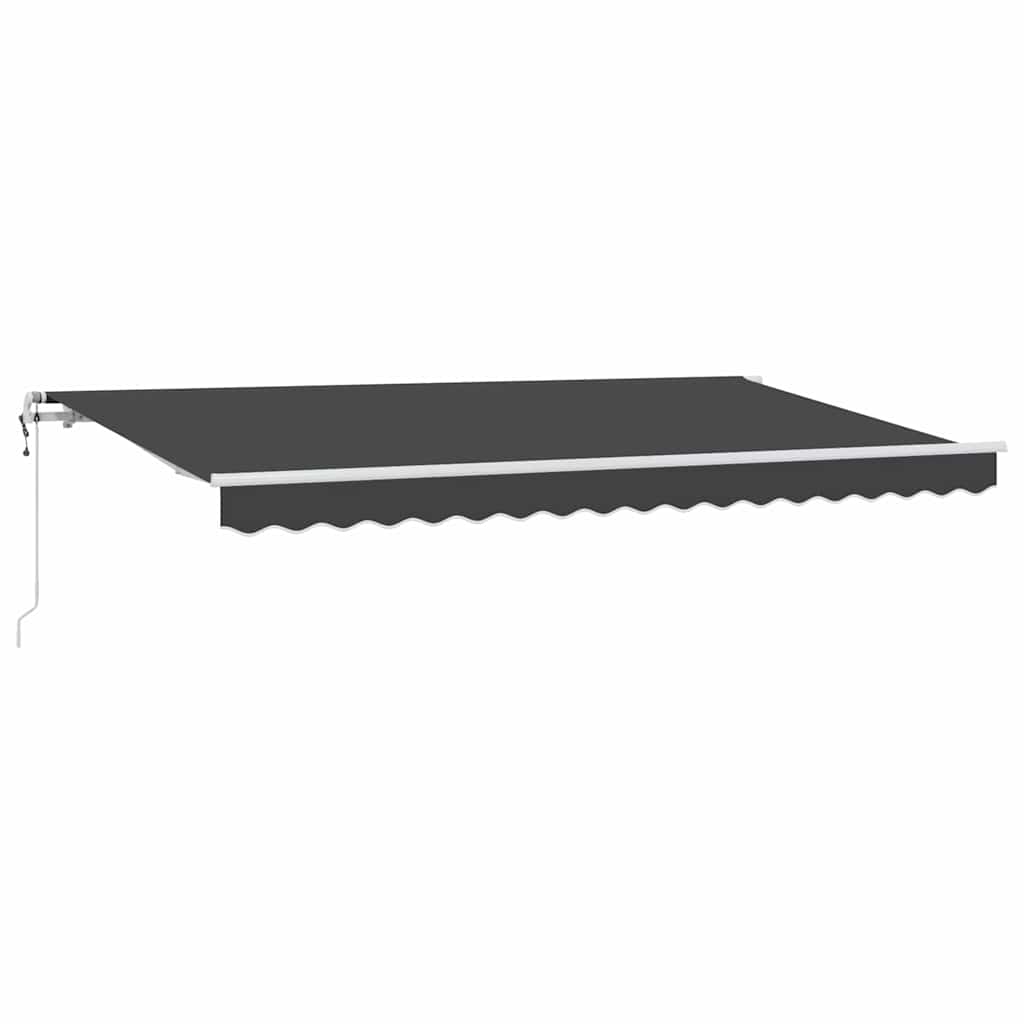 Skrovita tenda Antracit 350 x 200 cm tkanina