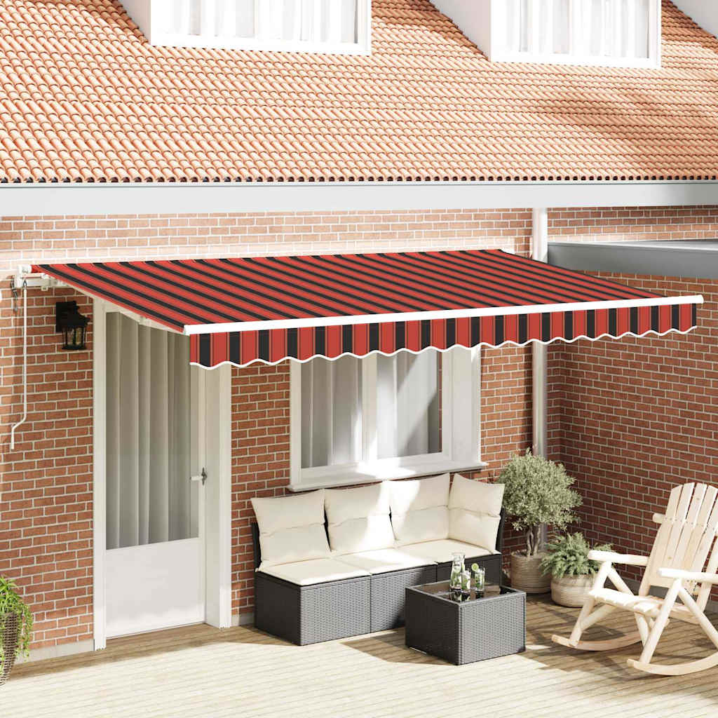 Skrovita tenda Narančasta 350 x 200 cm tkanina