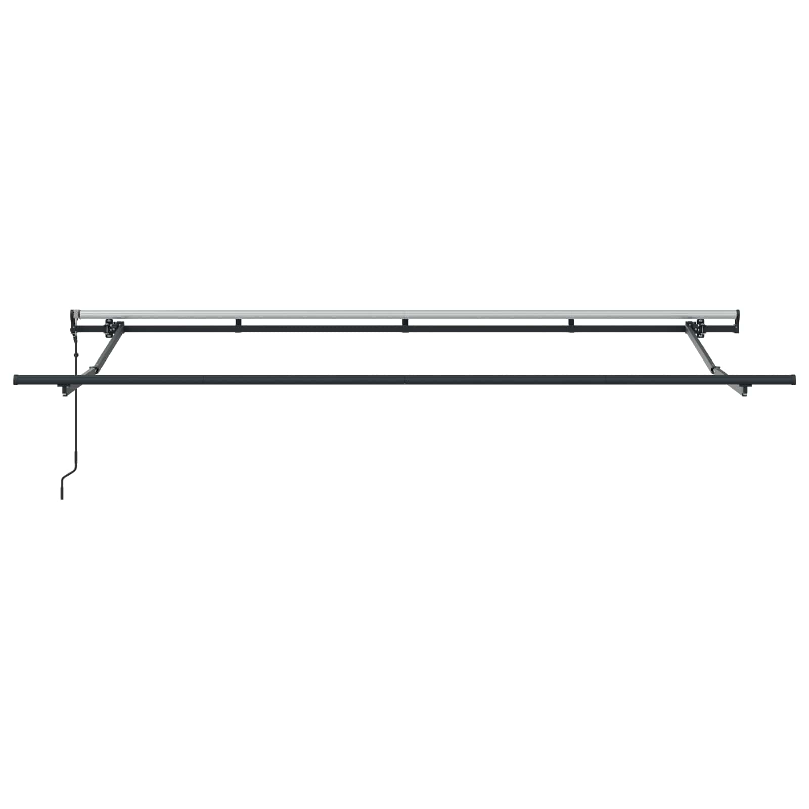 Skrovita tenda Narančasta 350 x 200 cm tkanina