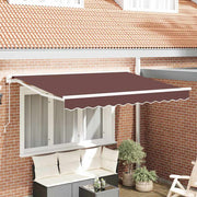Okvir tende Smeđa 350 x 200 cm Poliester s PU premazom