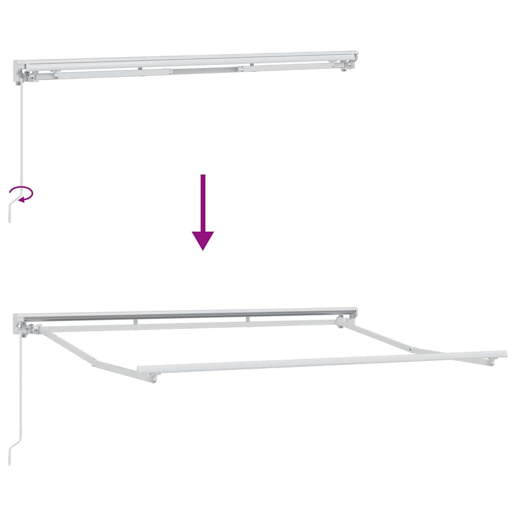 Okvir tende Smeđa 350 x 200 cm Poliester s PU premazom
