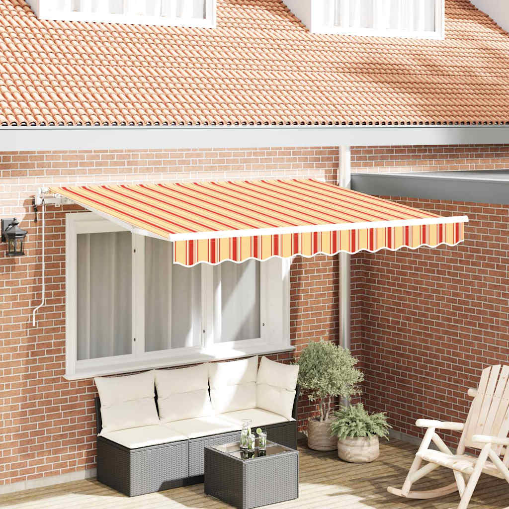 Skrovita tenda Žuta 350 x 200 cm tkanina