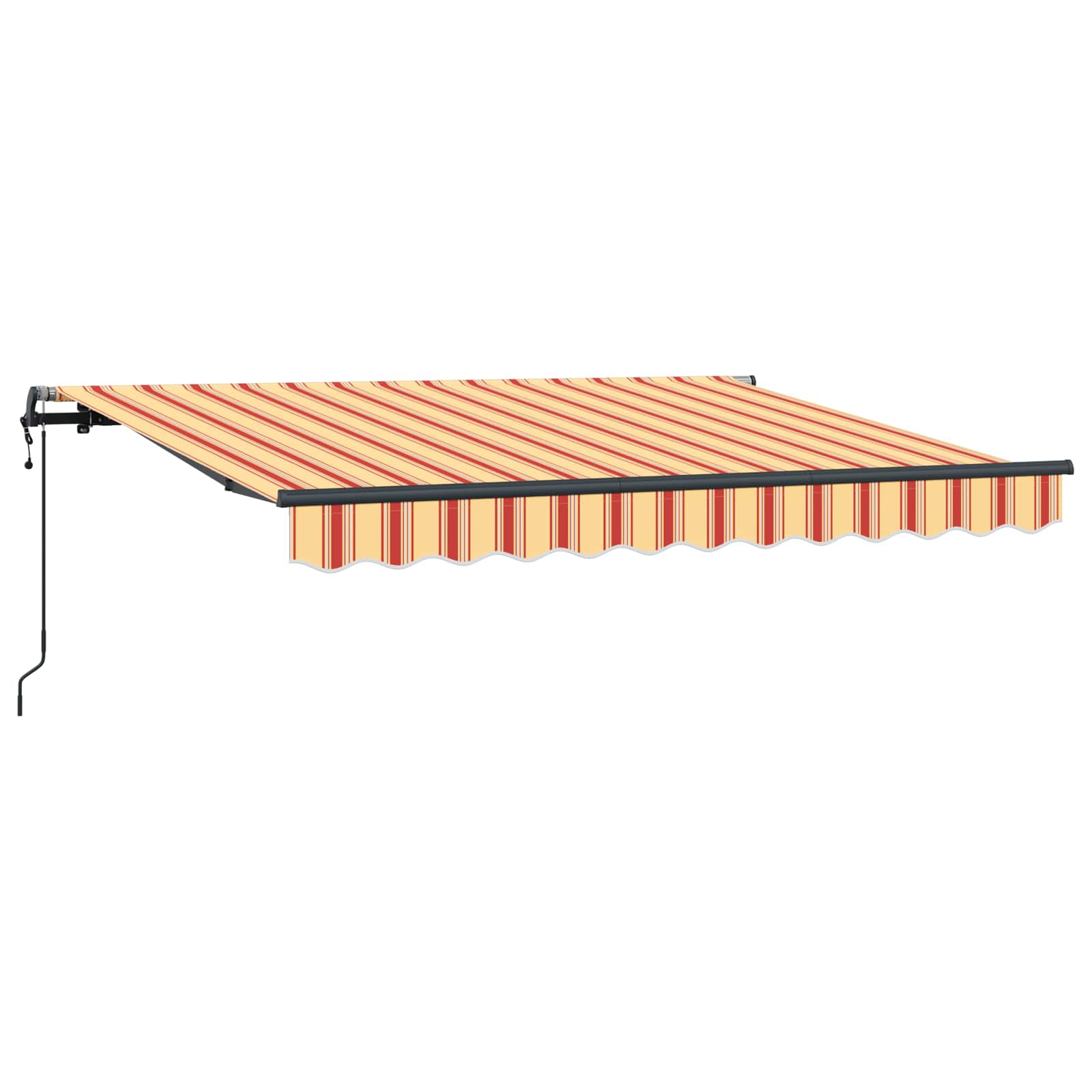 Skrovita tenda Žuta 350 x 200 cm tkanina
