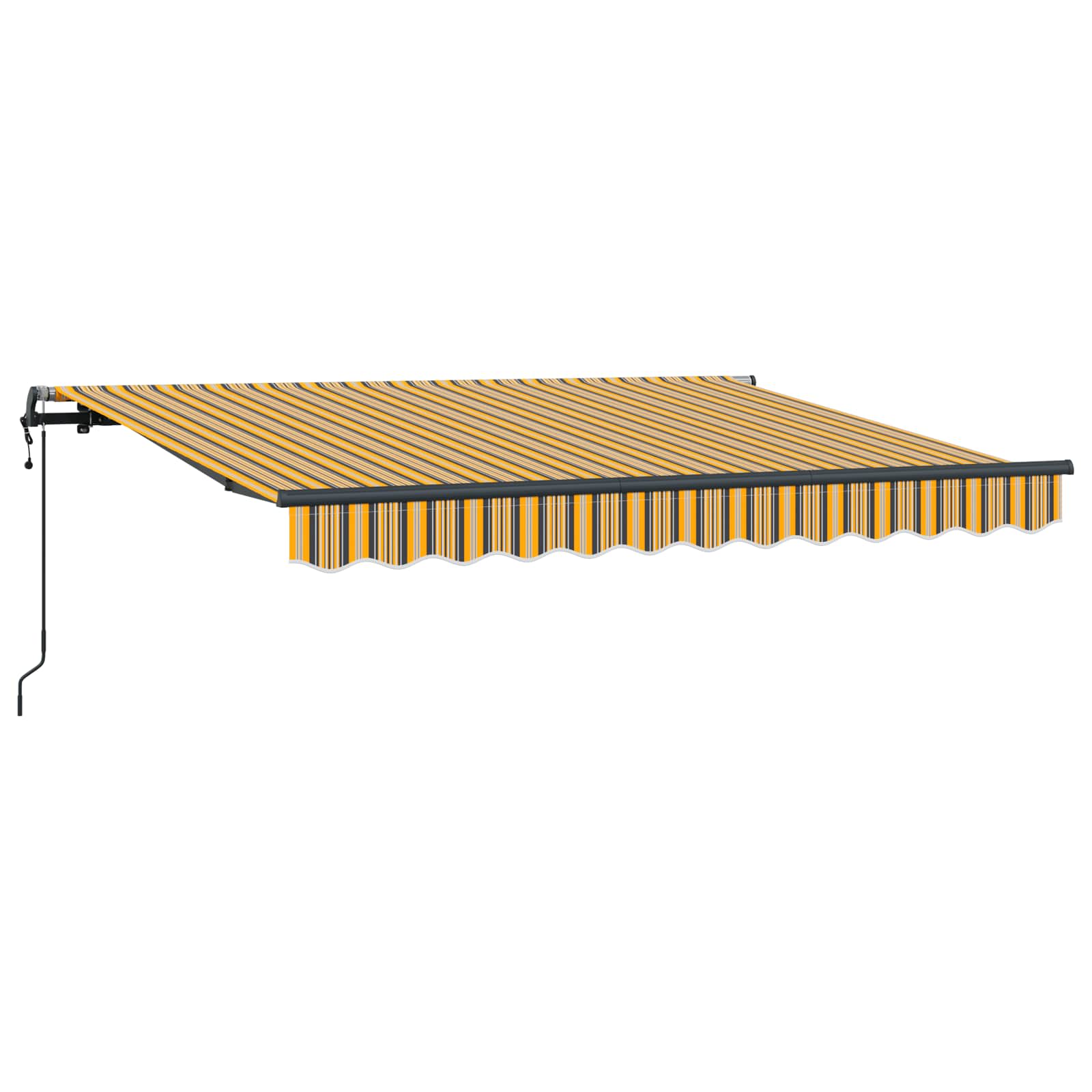 Skrovita tenda Žuta 350 x 200 cm tkanina
