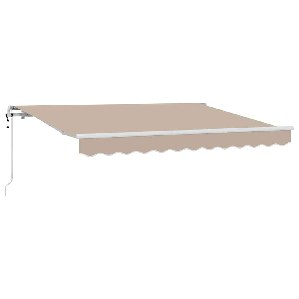 Skrovita tenda Bež 350 x 200 cm tkanina