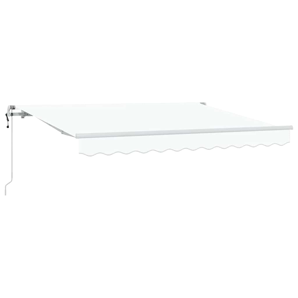 Skrovita tenda Bijelo 350 x 200 cm tkanina
