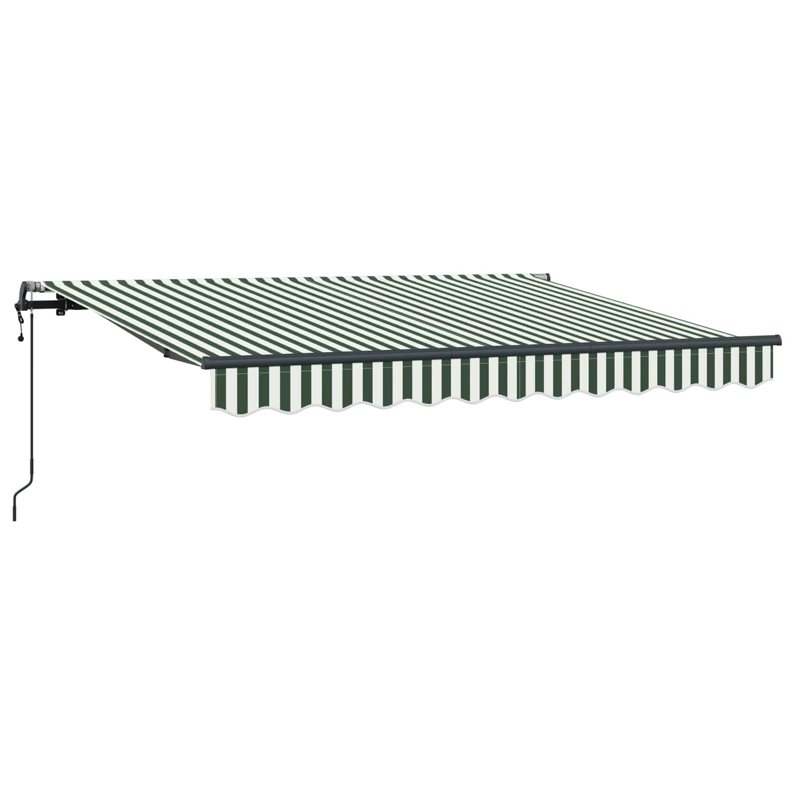 Skrovita tenda Zelena 350 x 200 cm tkanina