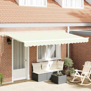 Skrovita tenda Krema 400 x 200 cm tkanina