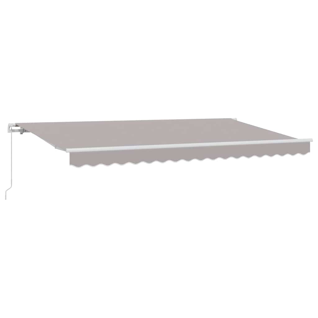 Skrovita tenda Svijetlo siva 400 x 200 cm tkanina
