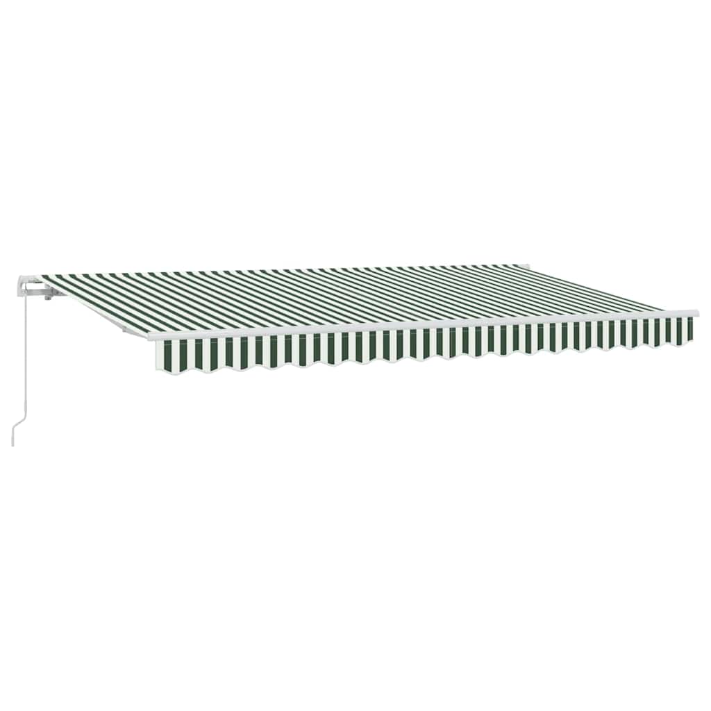 Skrovita tenda Zelena 400 x 200 cm tkanina