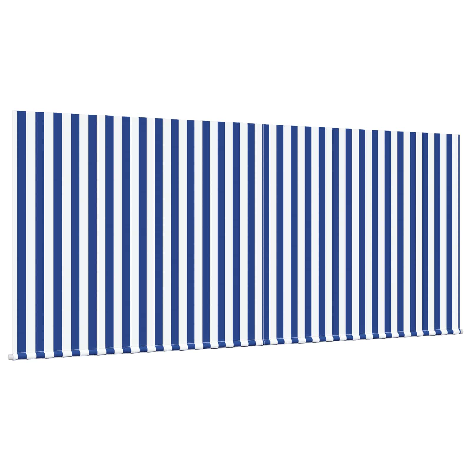 Skrovita tenda Plava i bijela 300 x 250 cm Poliester i aluminij