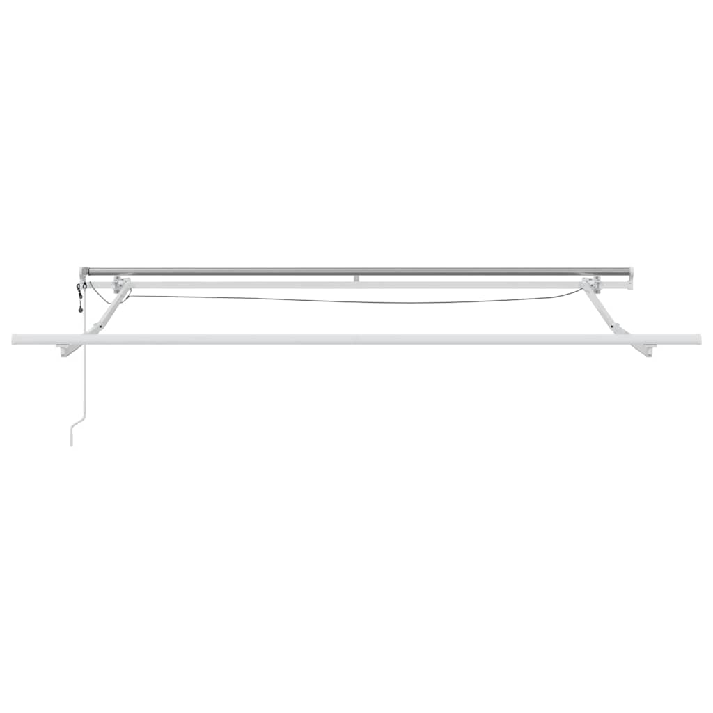 Skrovita tenda S LED lampica Narančasta i smeđa 300 x 250 cm