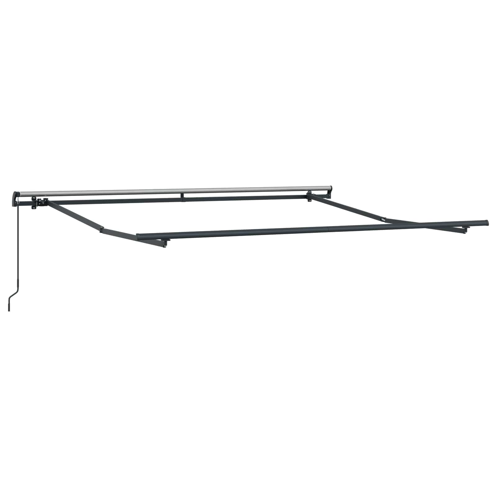 Skrovita tenda narančasta i smeđa 300 x 250 cm