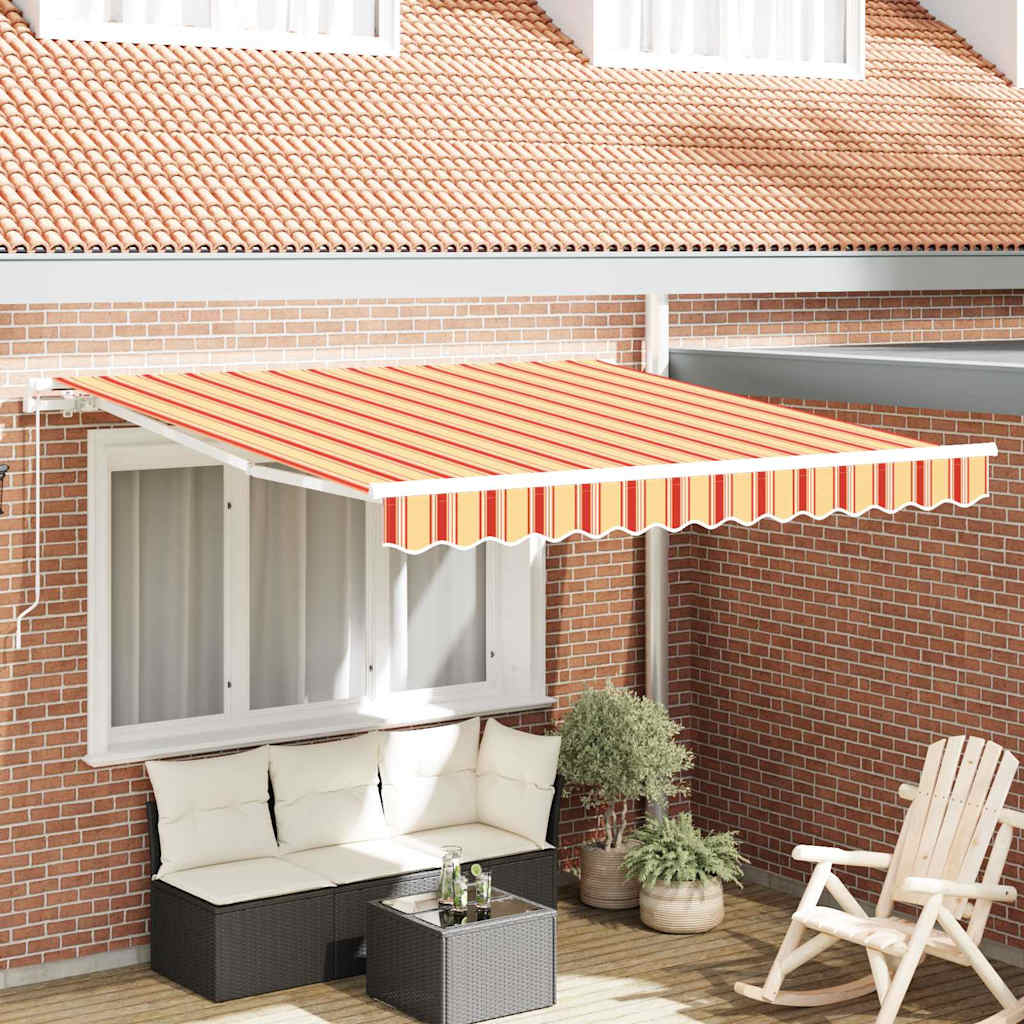 Skrovita tenda Žuta i narančasta 300 x 250 cm
