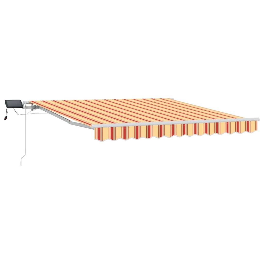 Skrovita tenda Žuta i narančasta 300 x 250 cm Tkanina i čelik
