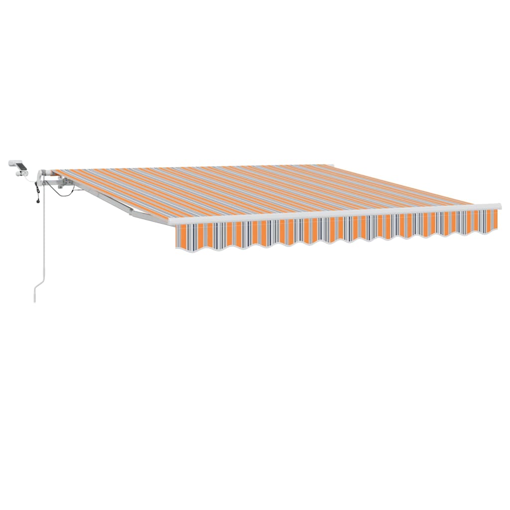 Skrovita tenda Šareni 300 x 250 cm Poliester i metal