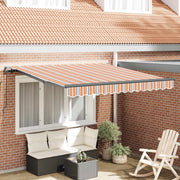 Skrovita tenda Šareni 300 x 250 cm Poliester i čelik