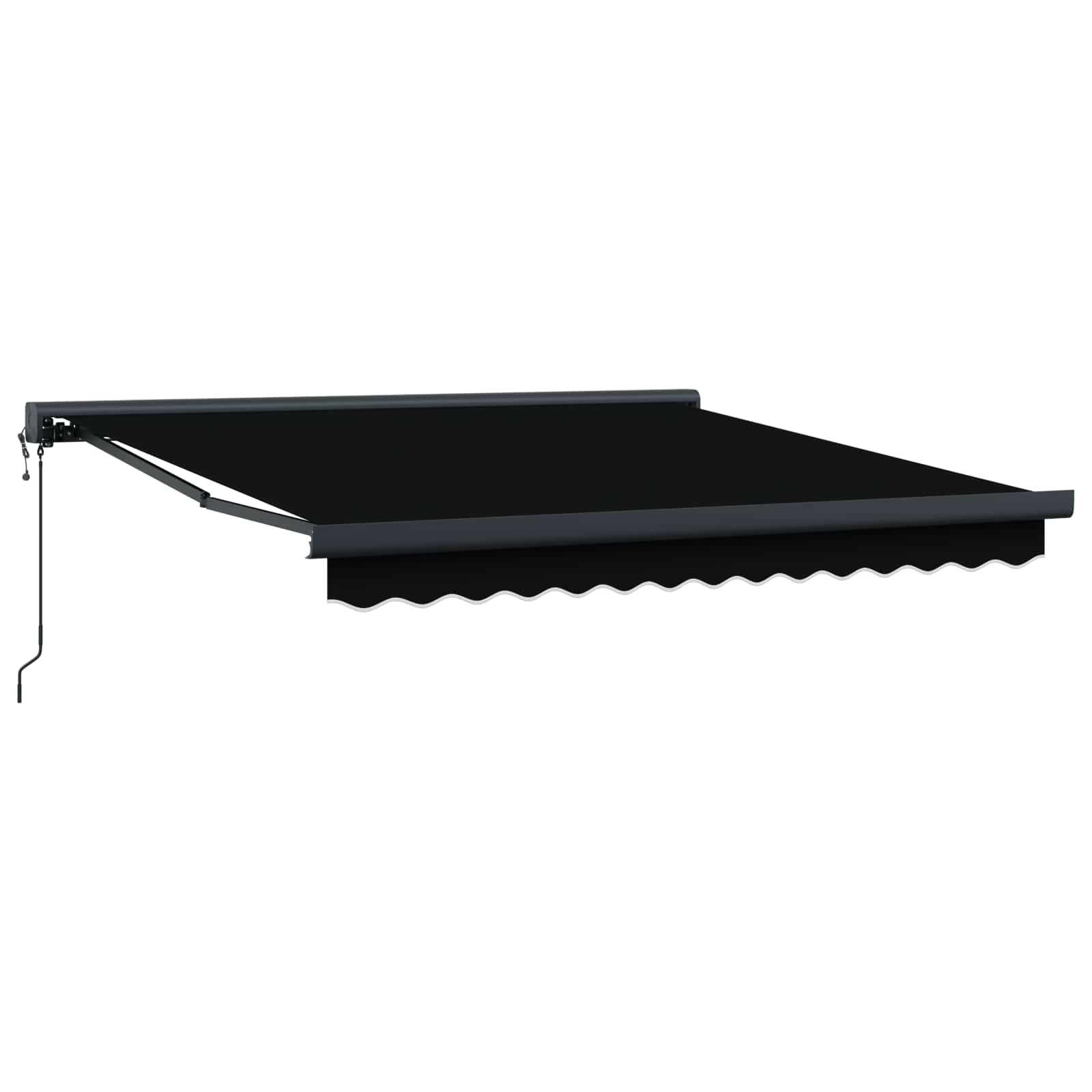 Povlačivi tende Crna 300 x 250 x 165 cm Tkanina i Metal