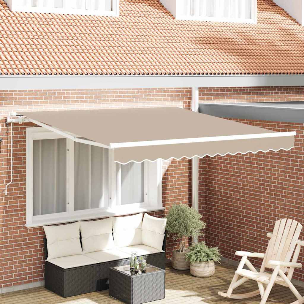 Električna retraktabilna tenda Bež 300 x 250 cm