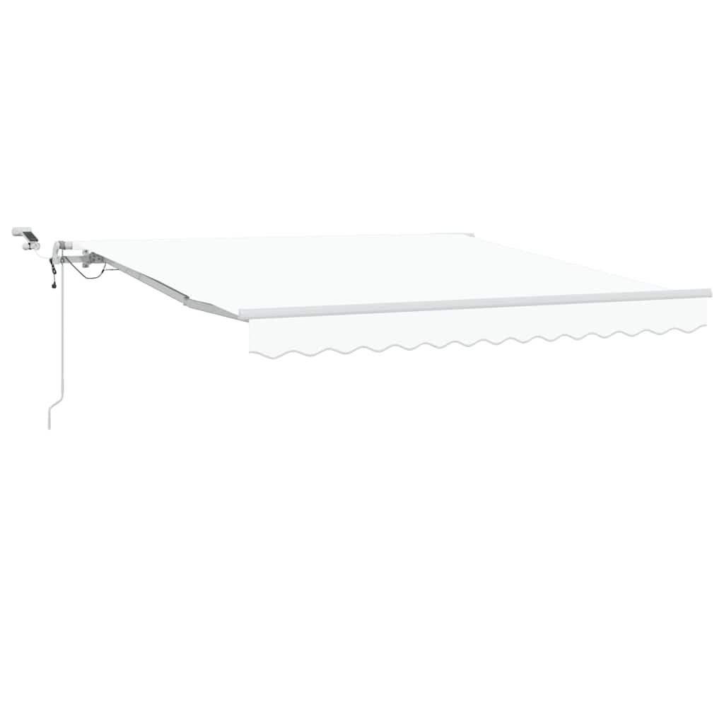 Skrovita tenda Bijelo 300 x 250 cm Poliester i metal