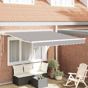 Električna retraktabilna tenda Svijetlo siva 300 x 250 cm