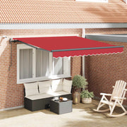 Tkanina za tende s Crvena 300 x 250 cm Poliester