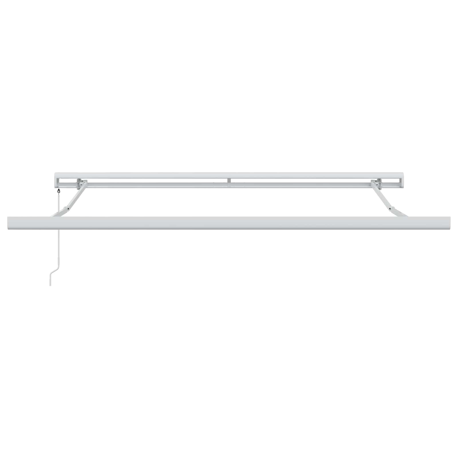 Skrovita tenda Crvena 300 x 250 cm Tkanina i Metal