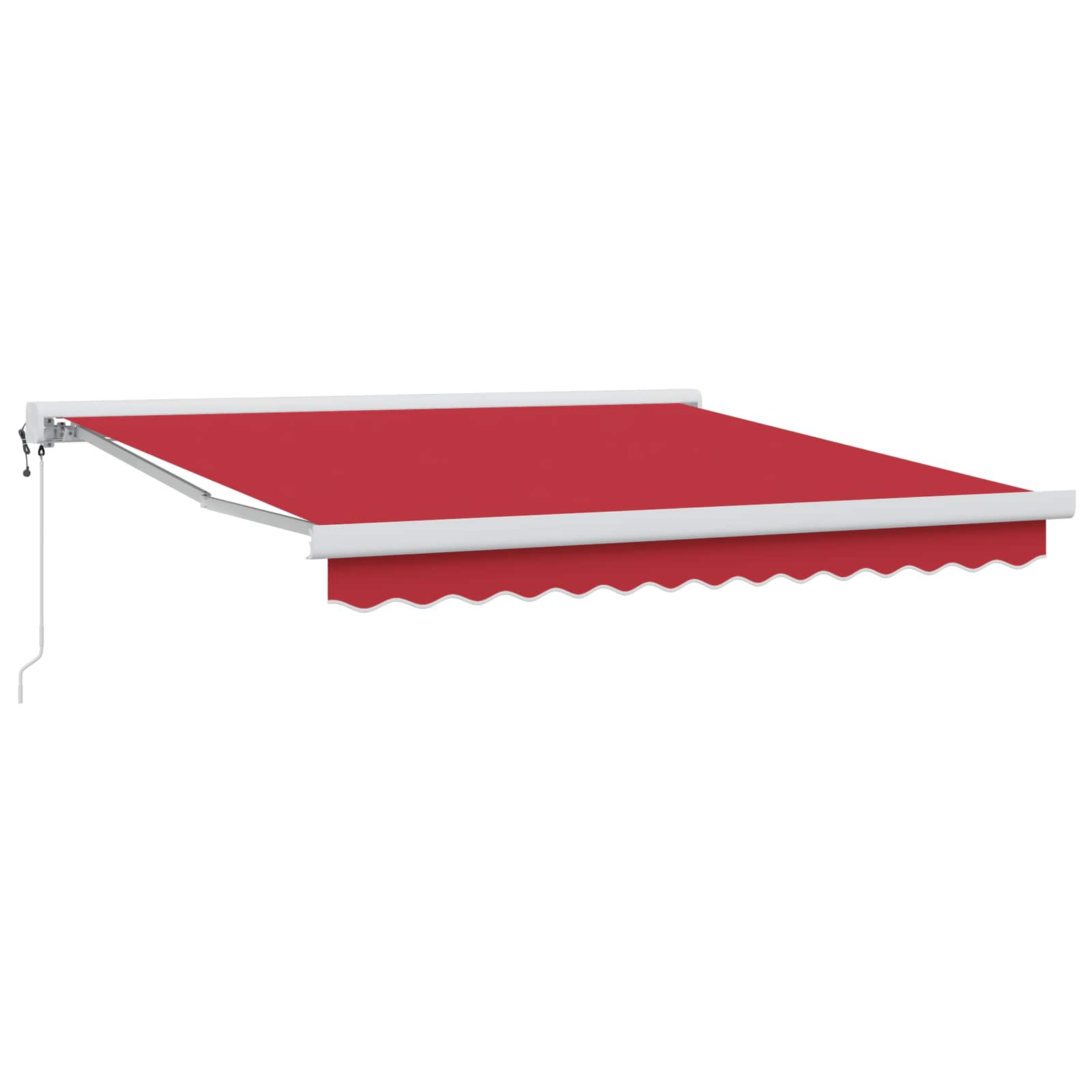 Nadstrešnica Crvena 300 x 250 cm Poliester i aluminij