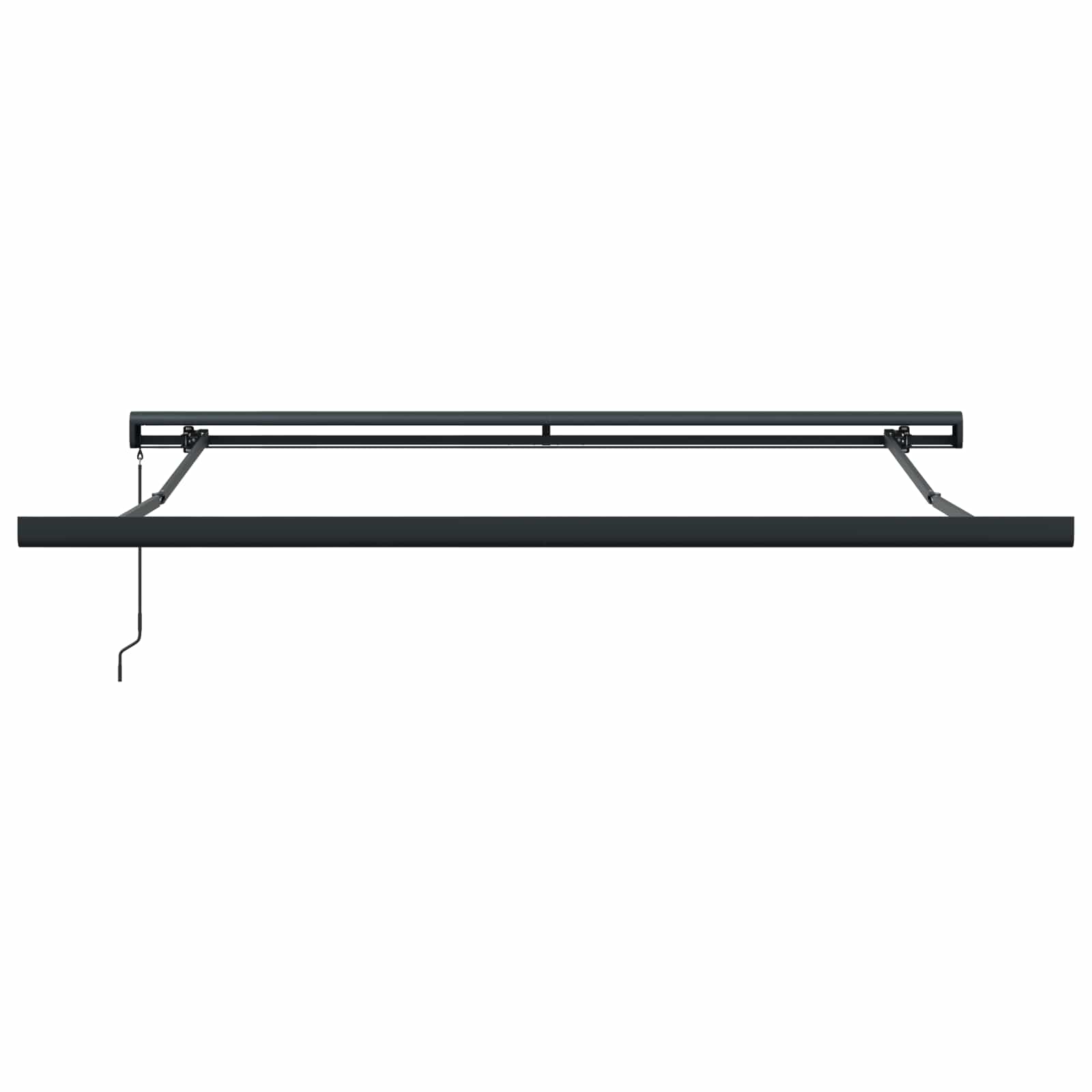 Skrovita tenda Crvena 300 x 250 cm Tkanina i Metal