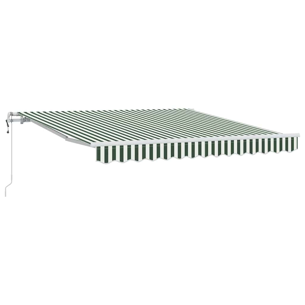 Električna retraktabilna tenda Zelena i bijela 300 x 250 cm