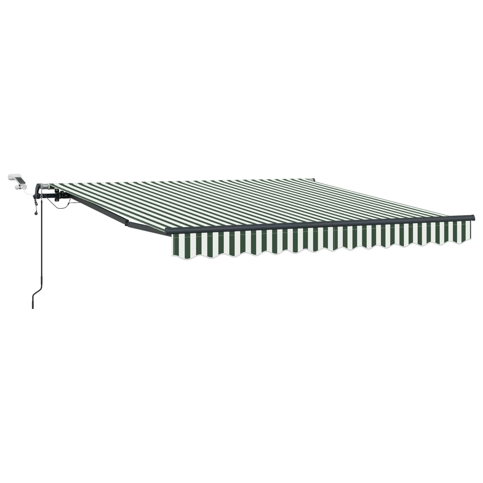 Tkanina za tende s Zelena i bijela 300 x 250 cm Poliester