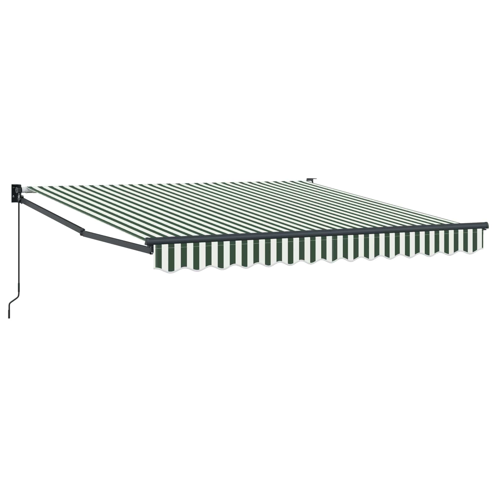 Nadstrešnica Zelena i bijela 300 x 250 x 165 cm Poliester