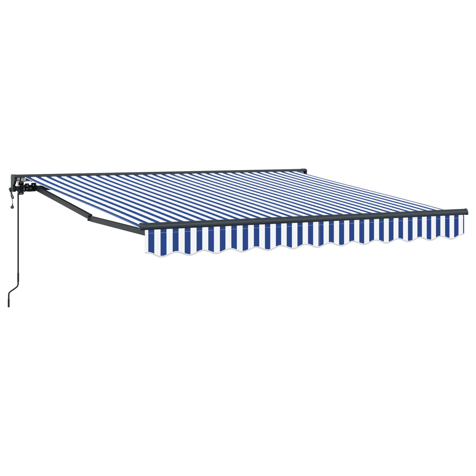 Okvir tende Plava i bijela 350 x 250 cm Poliester s PU premazom