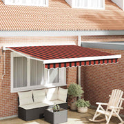 Nadstrešnica Crvena i Crna 350 x 250 x 165 cm