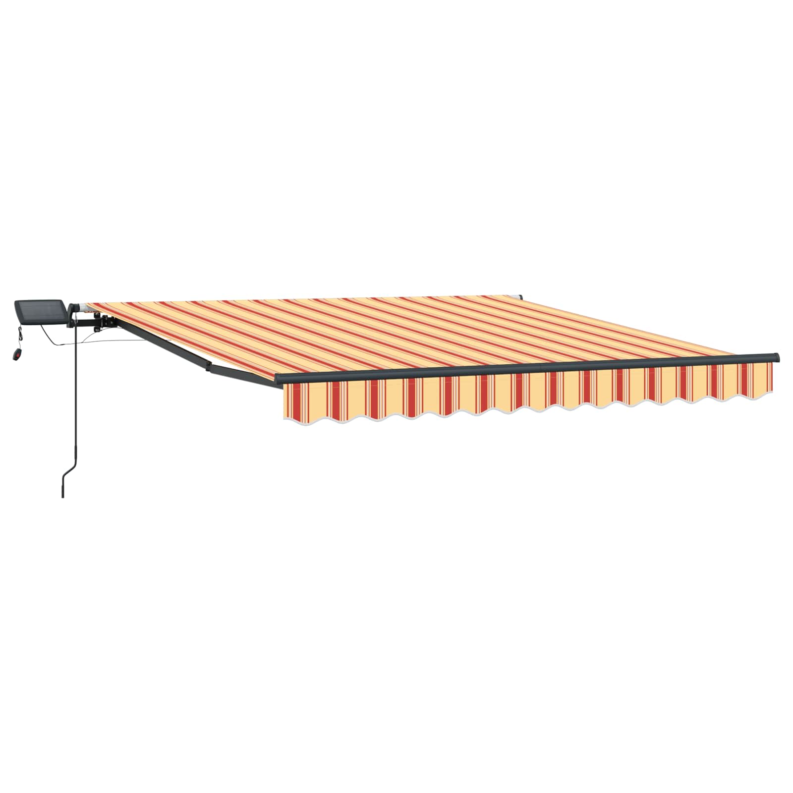 Skrovita tenda žuta i narančasta 350 x 250 cm tkanina