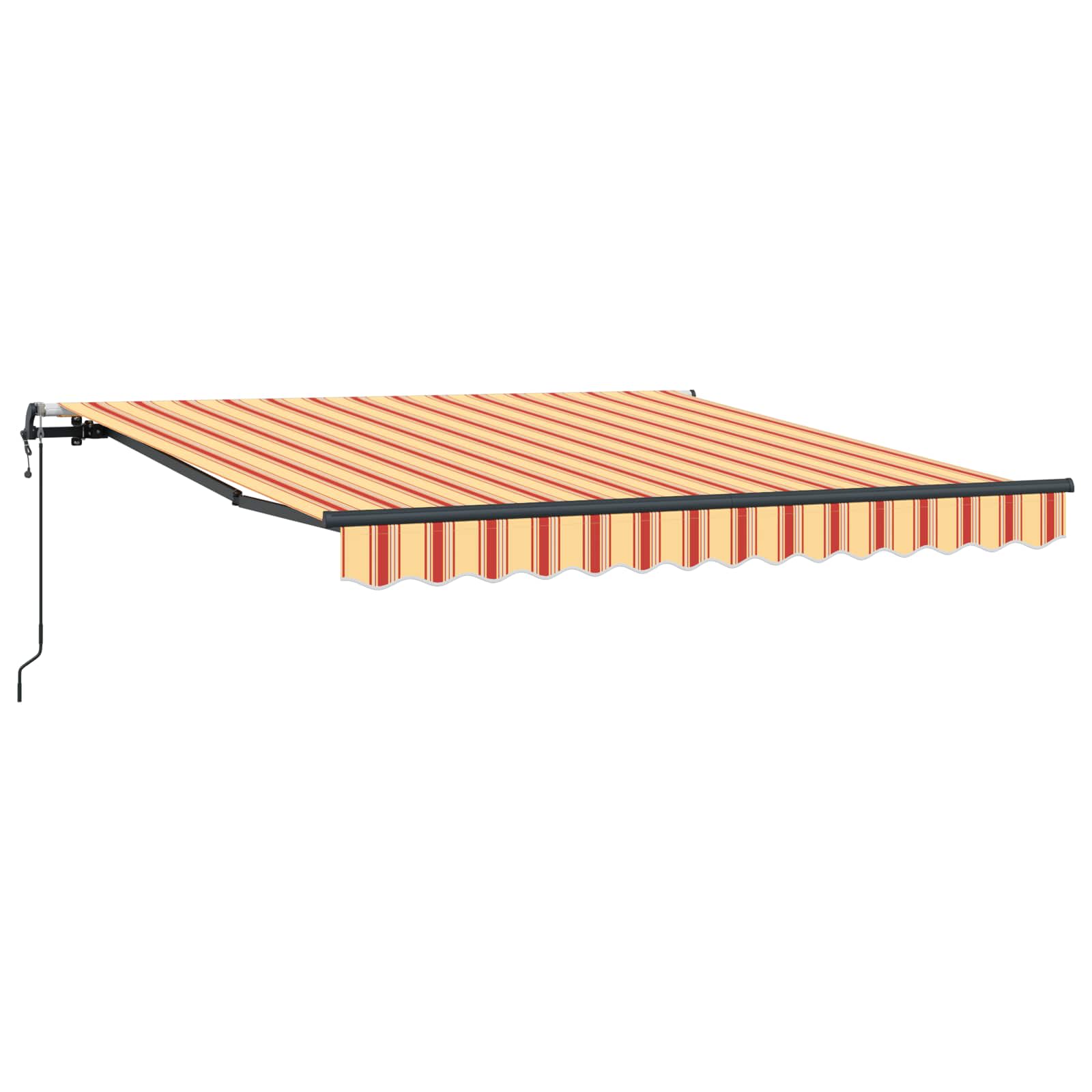 Skrovita tenda Žuta i narančasta 350 x 250 cm