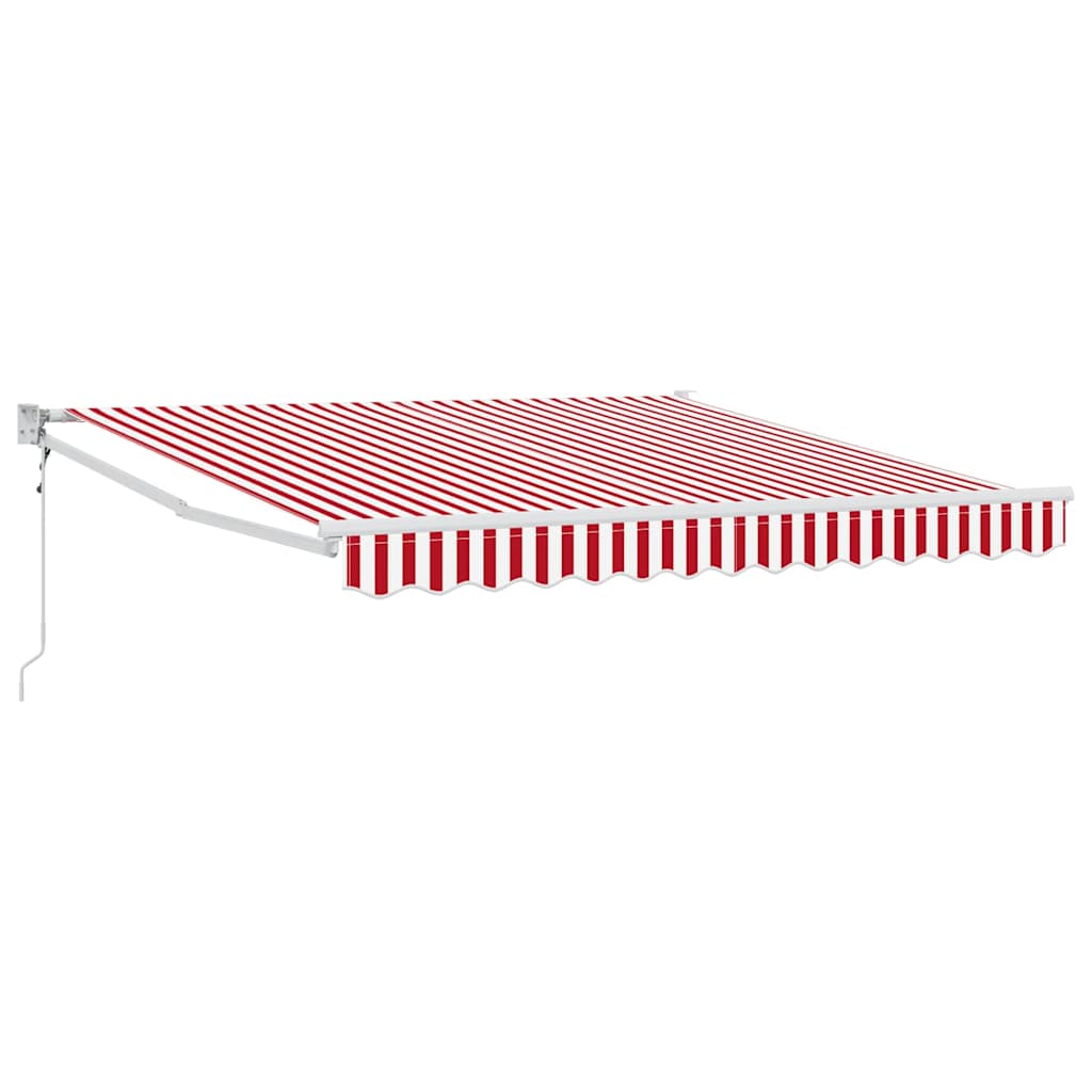 Skrovita tenda Crvena i bijela 350 x 250 cm