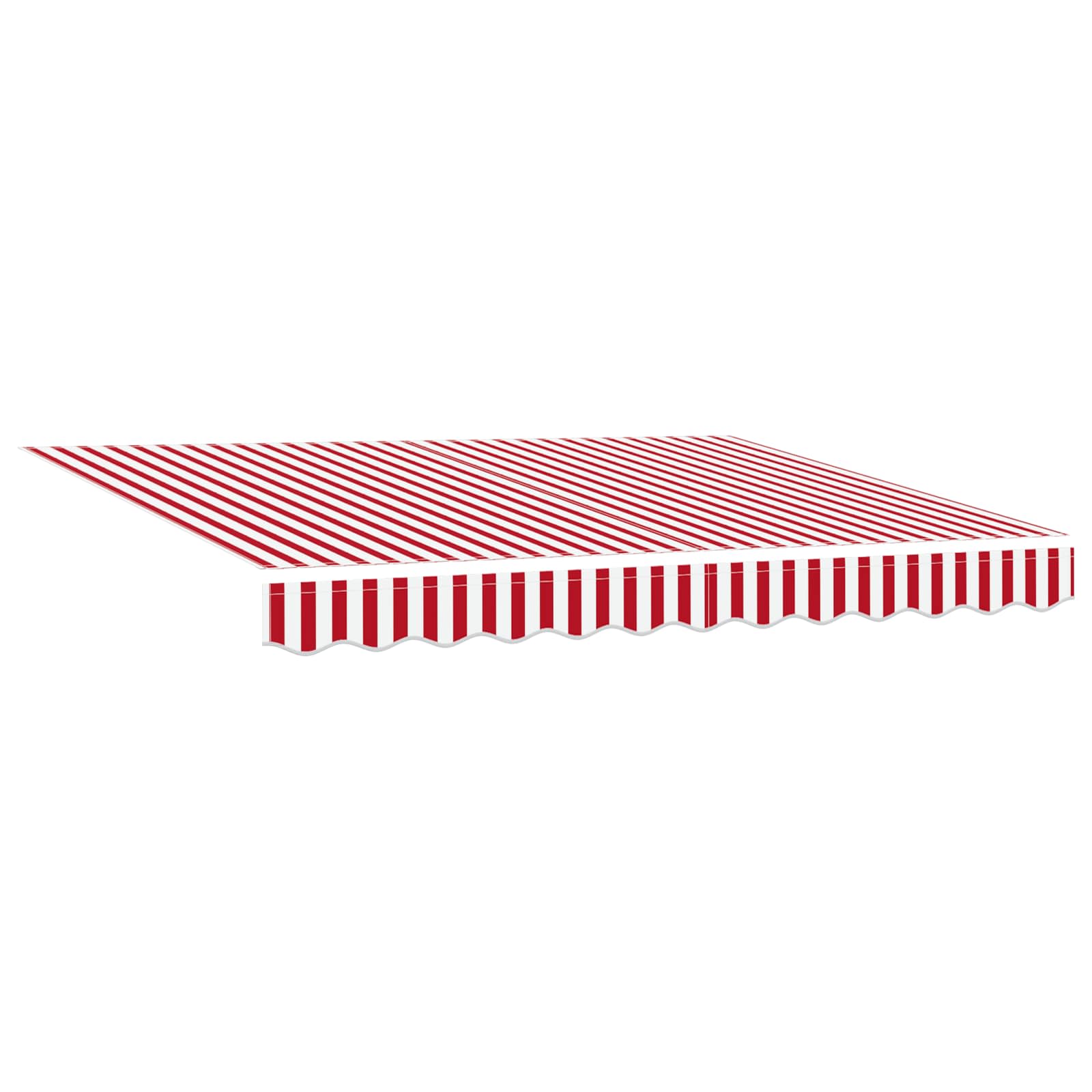 Skrovita tenda Crvena i bijela 350 x 250 cm