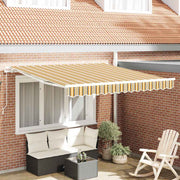 Povlačivi tende Šareni 350 x 250 cm Poliester i aluminij