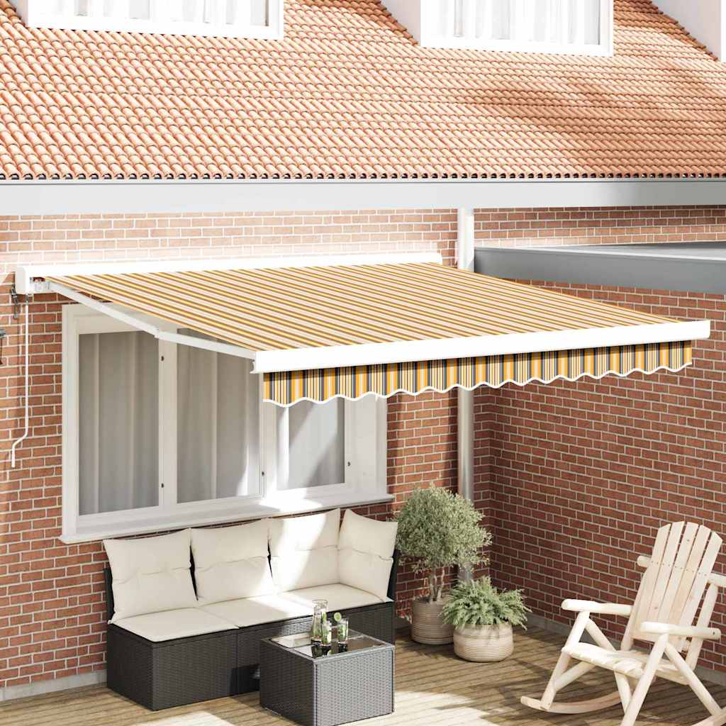 Nadstrešnica Šareni 350 x 250 cm Poliester i aluminij