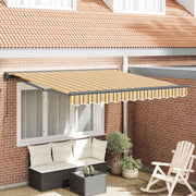 Okvir tende Žuta i Siva 350 x 250 cm Poliester s PU premazom