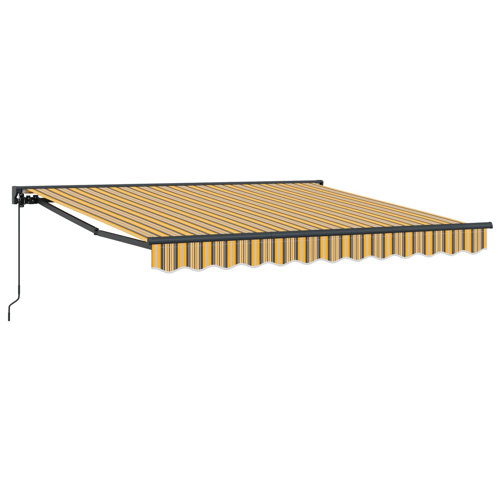 Okvir tende Žuta i Siva 350 x 250 cm Poliester s PU premazom