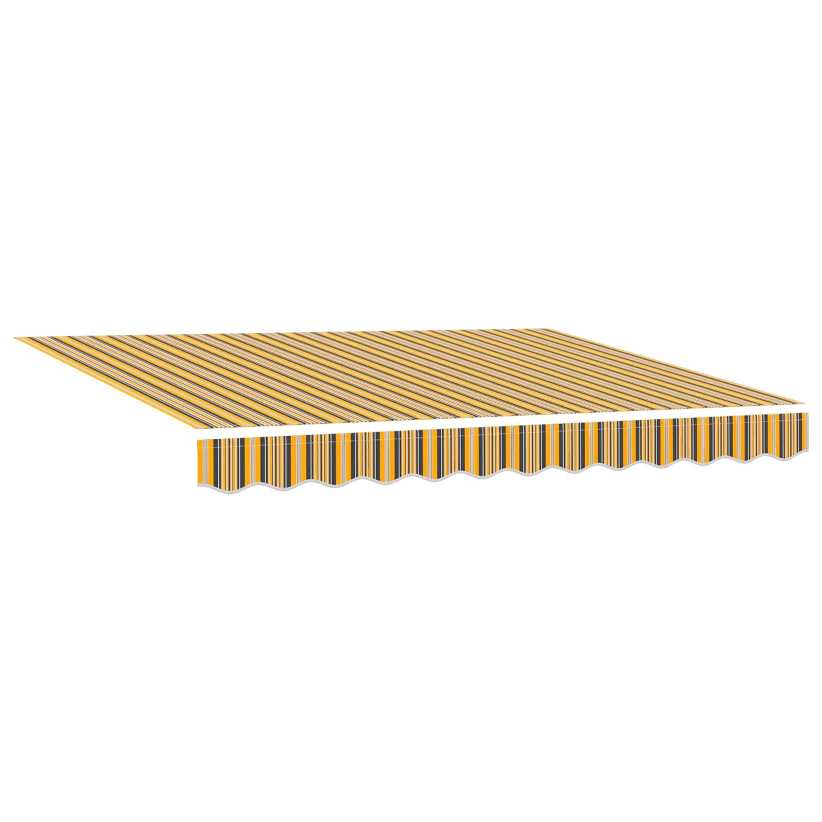 Okvir tende Žuta i Siva 350 x 250 cm Poliester s PU premazom