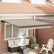 Nadstrešnica Bež 350 x 250 cm Poliester i aluminij