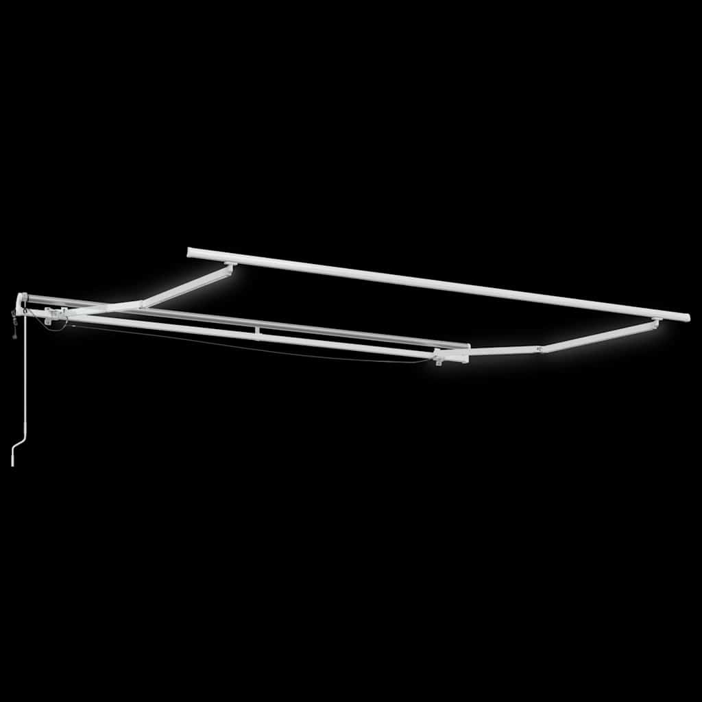 Skrovita tenda Bijelo 350 x 250 cm Poliester i metal