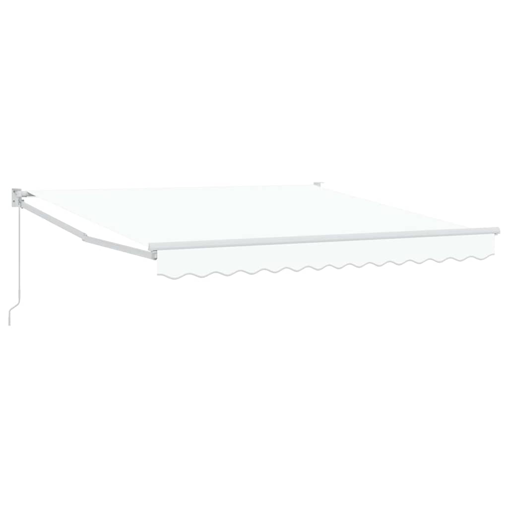Povlačivi tende Bijela 350 x 250 cm 100% Poliester i Aluminij