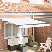 Nadstrešnica Bijela 350 x 250 cm Poliester i metal